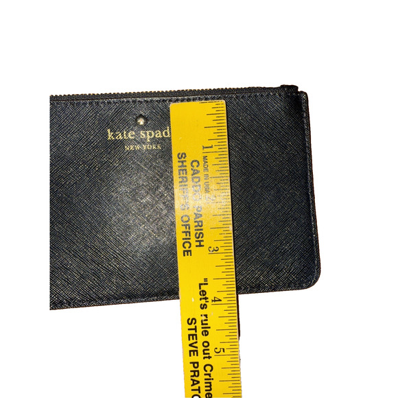 Kate‎ Spade Chelsea Medium Wristlet Pouch Black Saffiano Leather - Picture 5 of 9